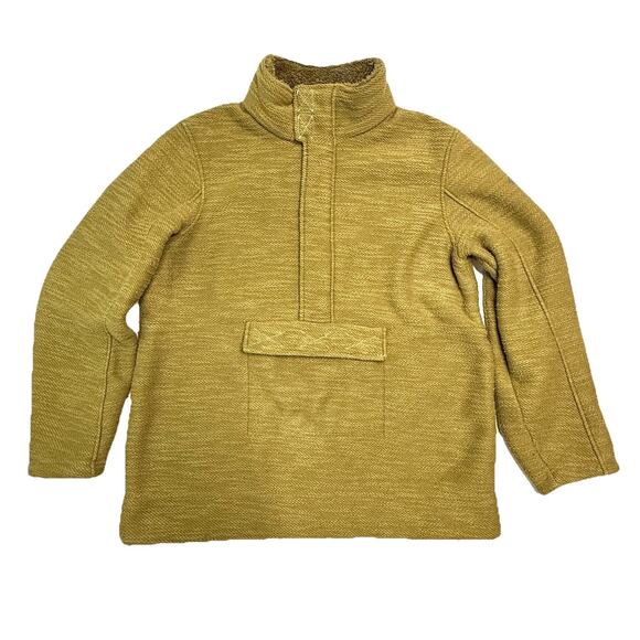 Spyder Sweatshirt 1/2 Zip Pullover Olive Green/Brown Men's Large Sherpa Lined - Picture 1 of 15